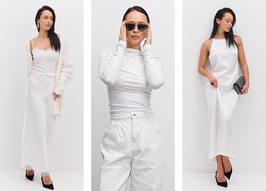 Модний одяг кольору Cloud Dancer - тренди весни 2026