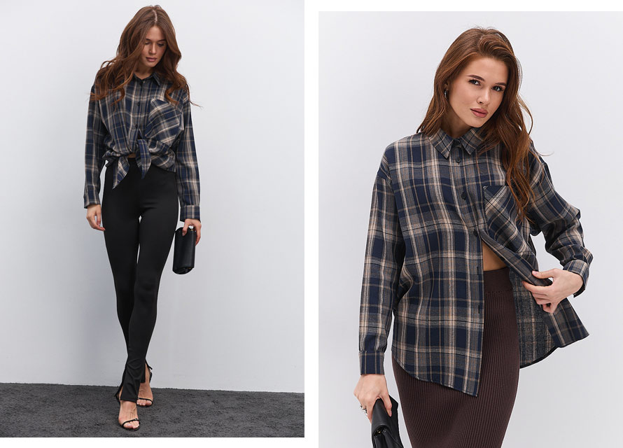 Модні картаті сорочки для жінок - з чим носити. Фото Arjen