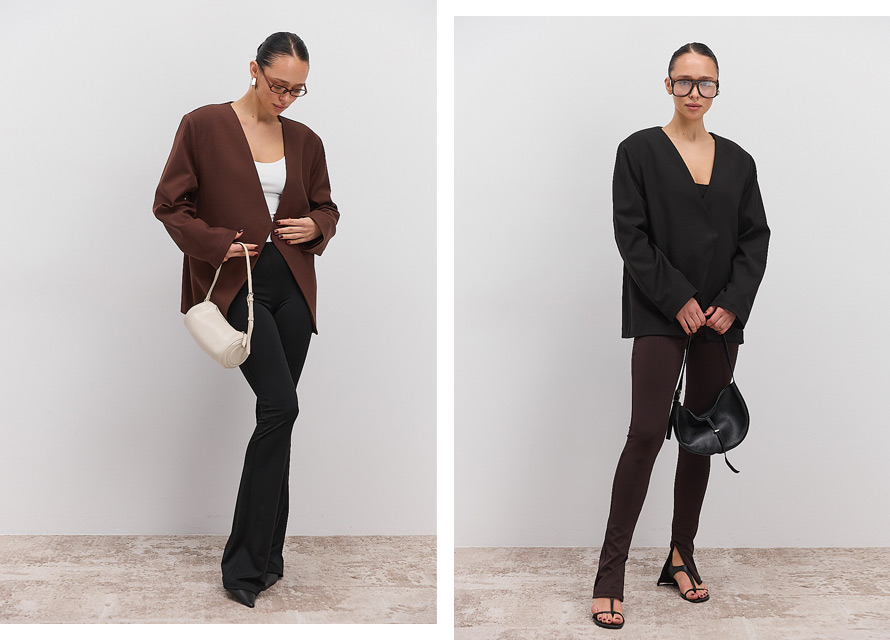 Як носити легінси з жакетом - модні тренди 2026 року