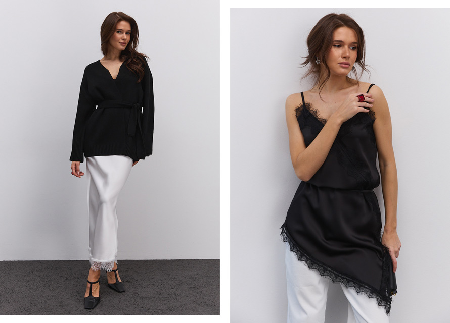 Трендовий сатиновий одяг на весну - фото Аржен