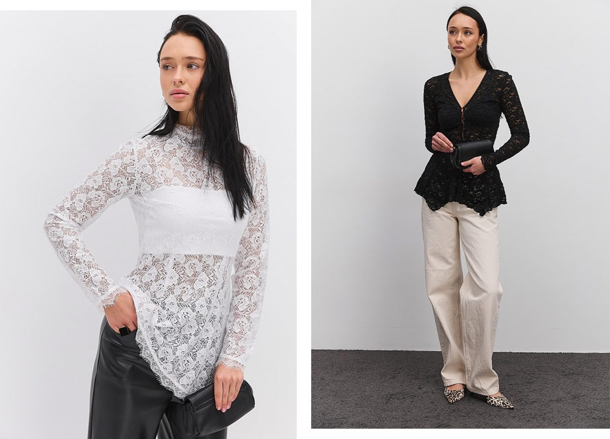 Жіночі мереживні топи Arjen з довгими рукавами - тренд весни 2026
