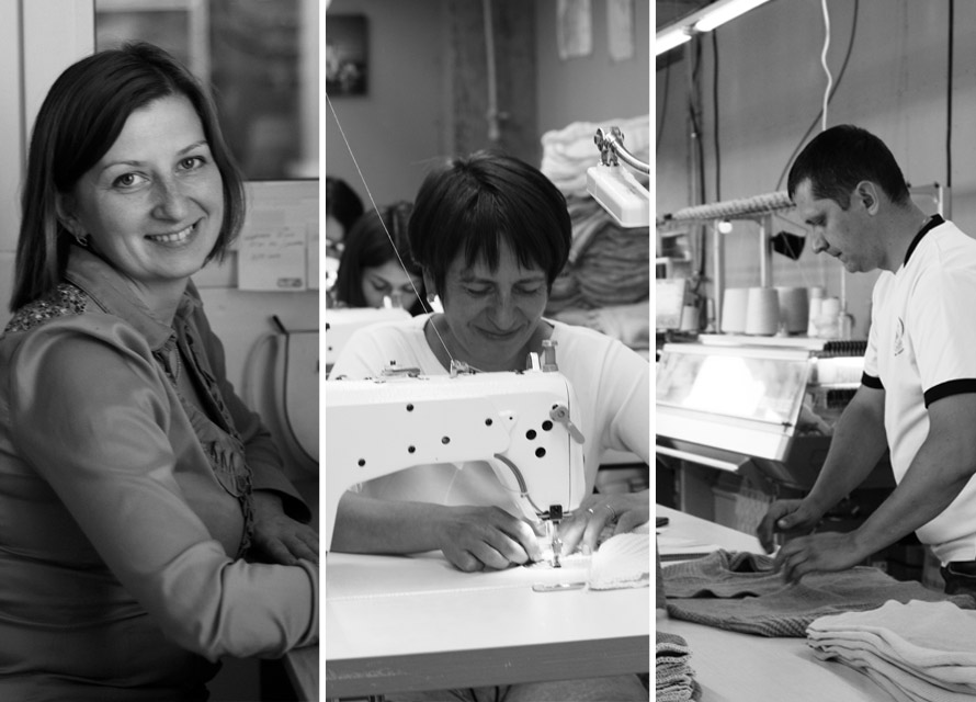 Сотрудники фабрики вязаной одежды Аржен - фото рабочих моментов
