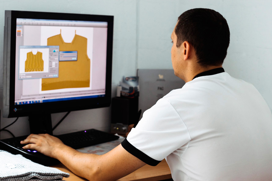 Создание электронной схемы вязаных узоров для одежды от производителя Аржен