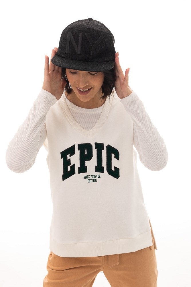 Купить молочную женскую жилетку - фото