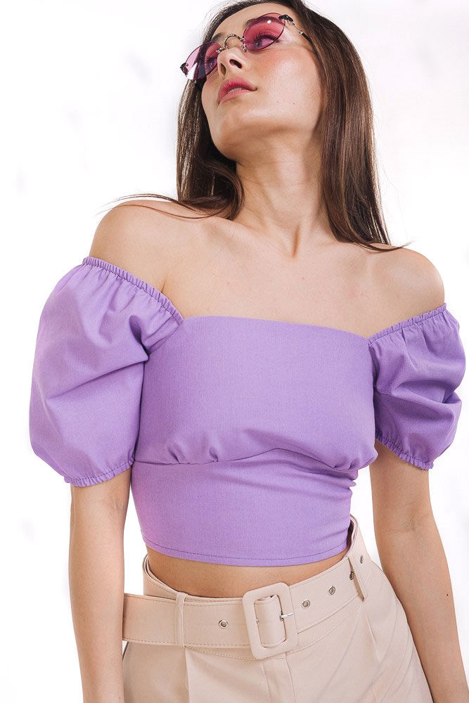 Купить фиолетовую блузку - фото
