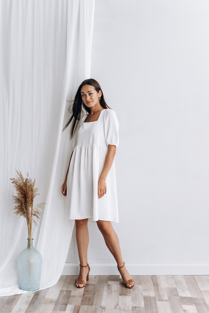 Купить белое летнее платье - фото